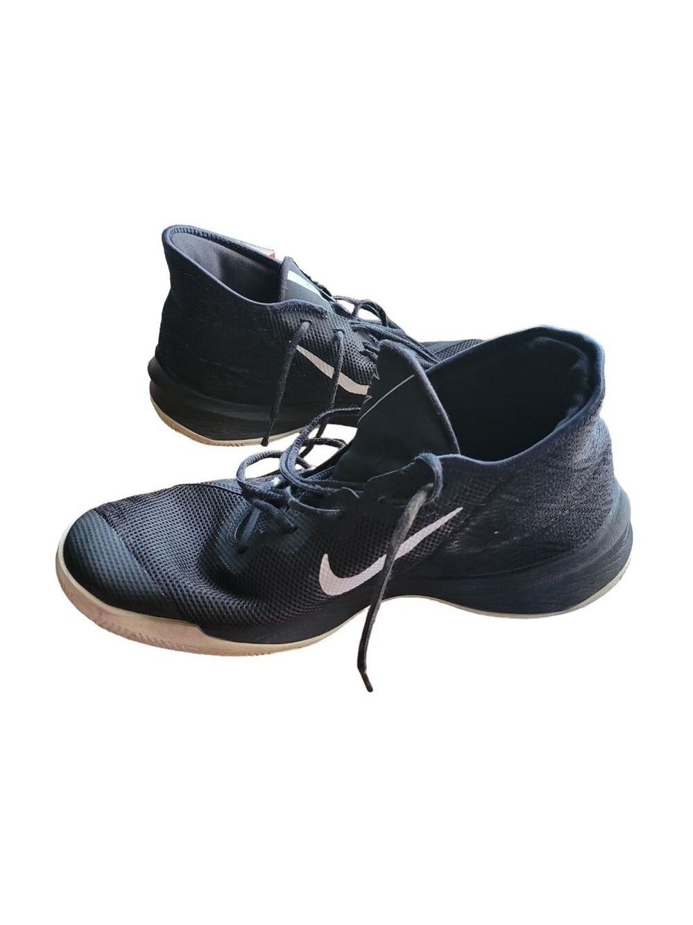 Nike Men's Basketball Shoes Black White Size 10.5